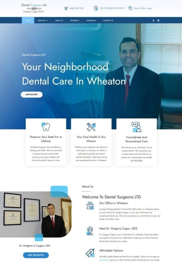 Kotisivut yritykselle - Keissi: Dental Surgeons Ltd